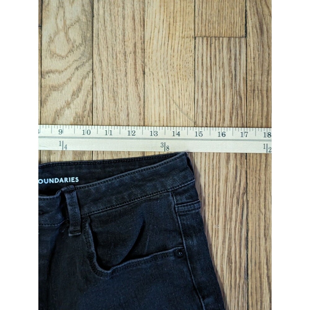No Boundaries Juniors Jeans Black Denim Straight Leg Pants Size 15 - Picture 5 of 13
